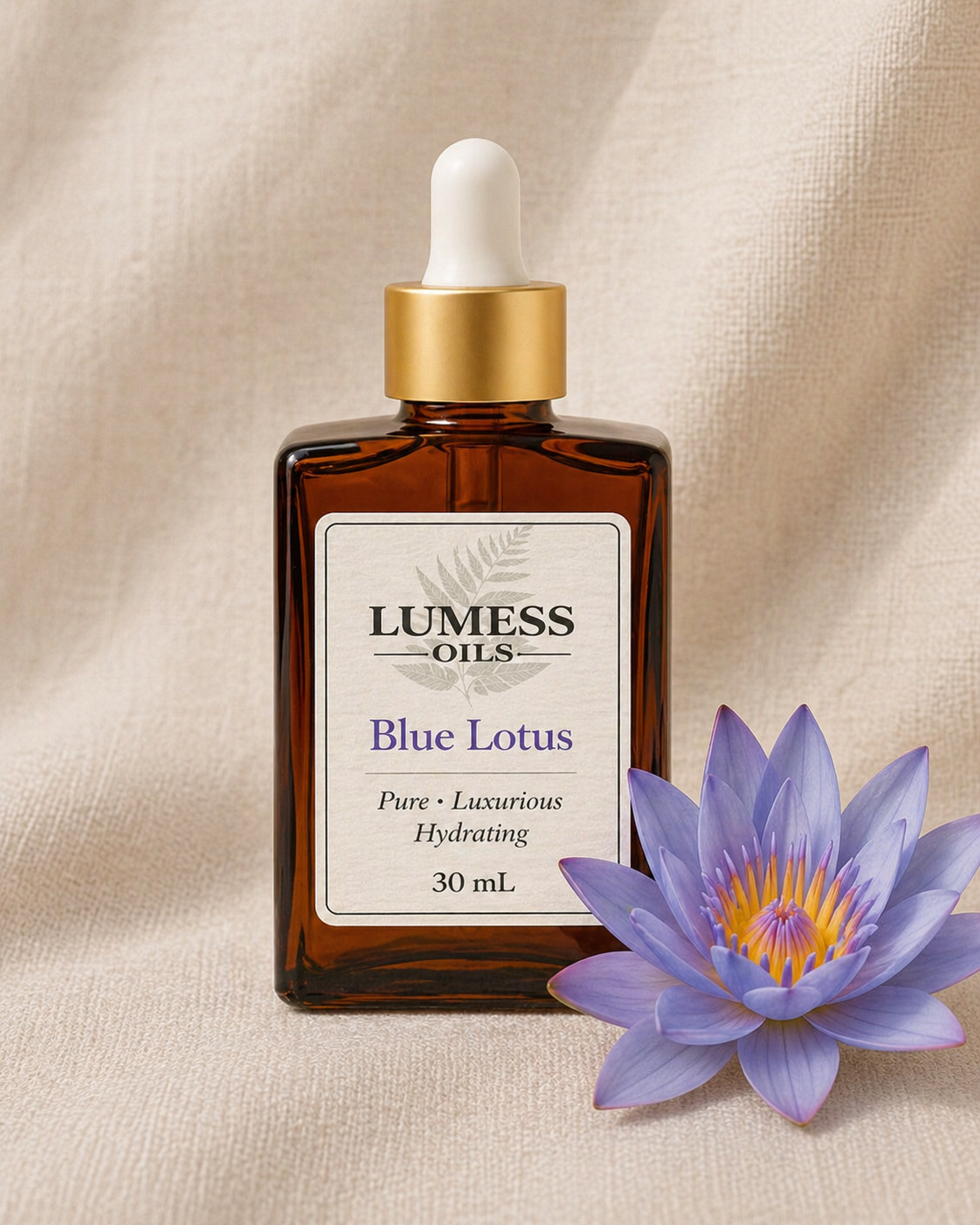 LUMESS Oils – Blue Lotus Hydrating Botanical Oil (30 mL)