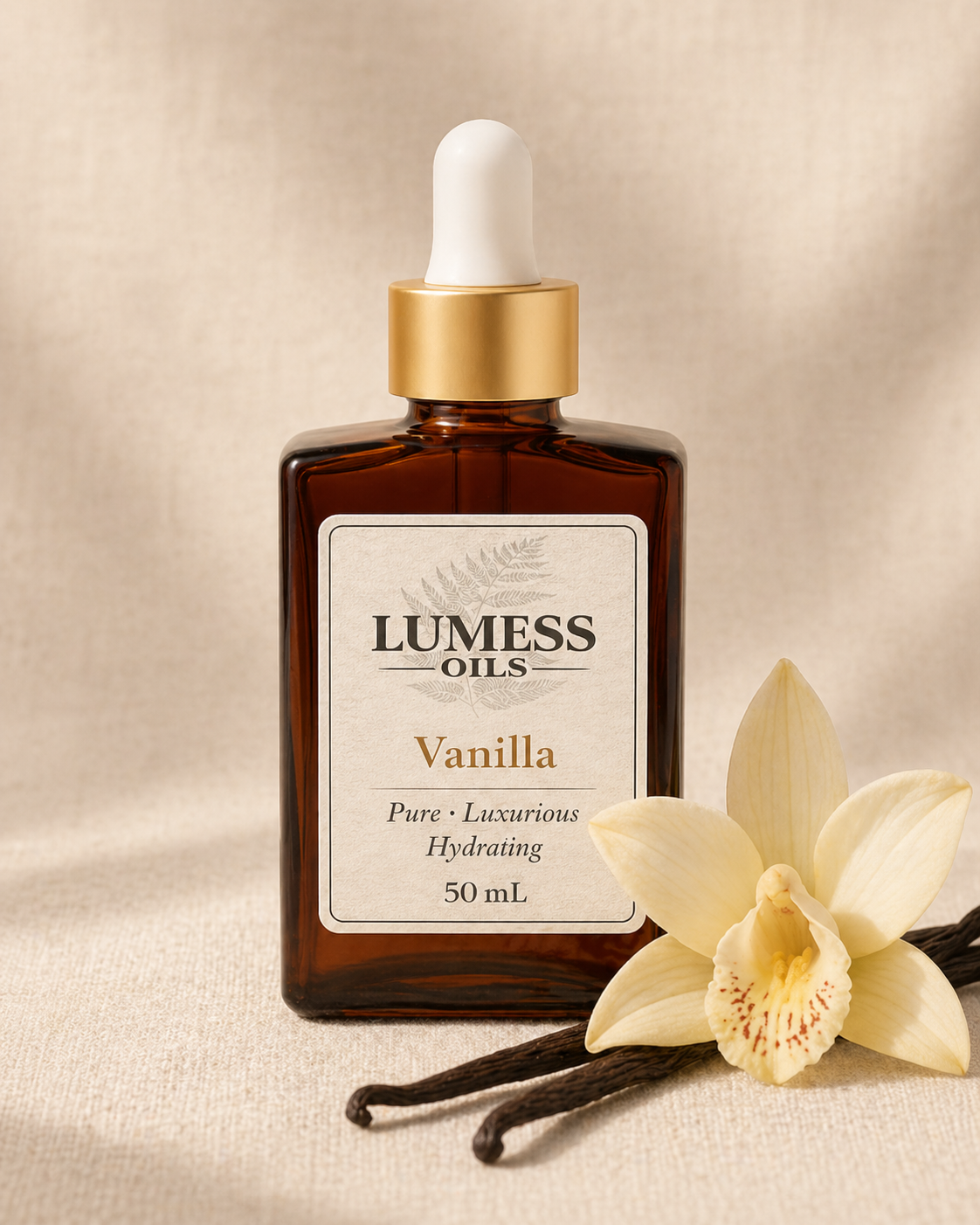 LUMESS Oils – Vanilla Hydrating Botanical Oil (50 mL)