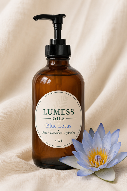 LUMESS Oils - BLUE LOTUS Face and Body Oil (4oz)