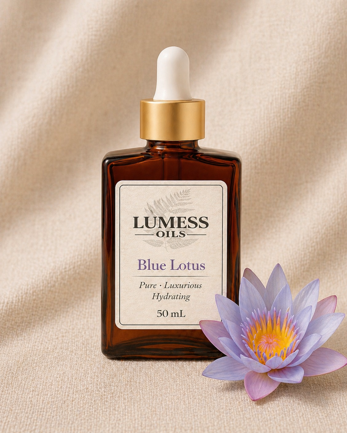 LUMESS Oils – Blue Lotus Hydrating Botanical Oil (50 mL)