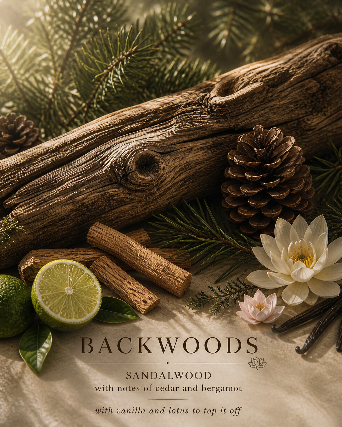 LUMESS oils -BACKWOODS Face and Body Oil (4oz)